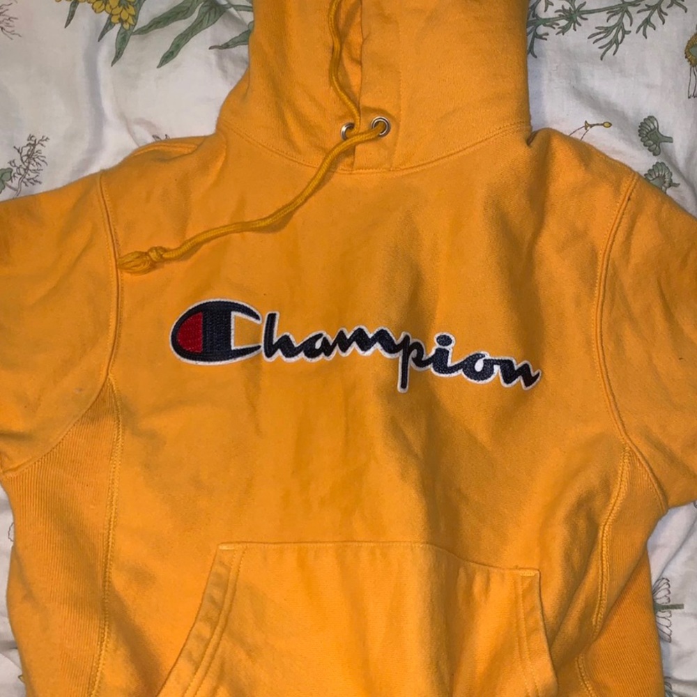 Yellow Champion Hoodie
